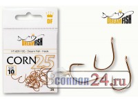 Крючки Dream Fish Corn 609-G, уп. 25 шт.